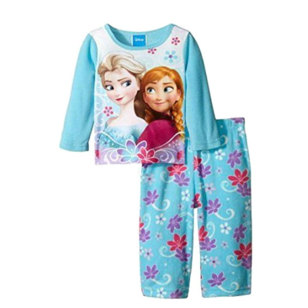 Girls Disney Frozen Anna & Elsa long Pyjamas Pjs Sizes 18m to 3 Yrs 